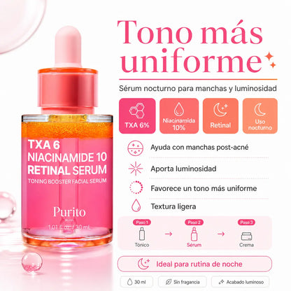 Purito TXA 6 + Niacinamide 10 + Retinal Serum 30ml