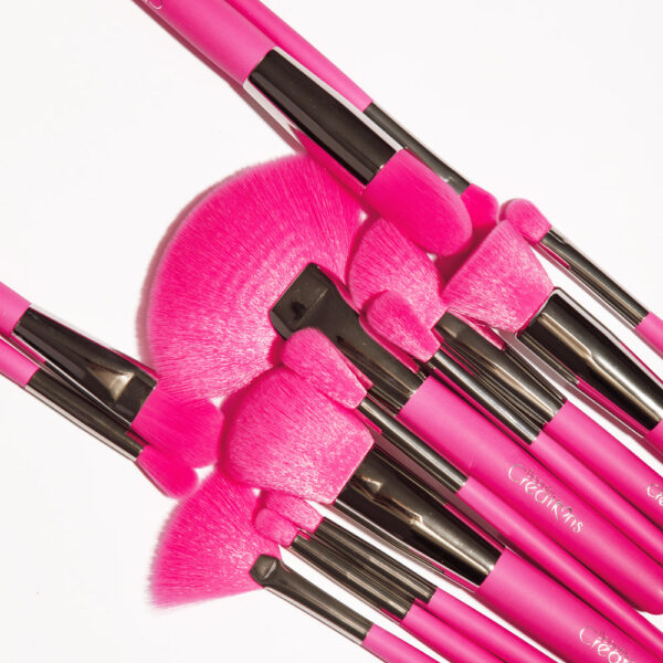 SET DE BROCHAS NEON PINK BEAUTY CREATIONS - Imagen 2